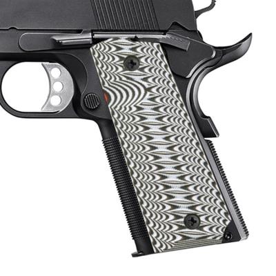 China Grip Full Size Custom Gun Grips 1911 Pistol Grips Ambi Group of Ten, Ridgebacks Texture with Standard Cut for sale