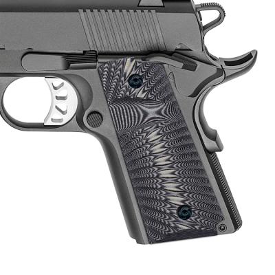 China Grasp Pistol G10 1911 Pistol Grips For 1911 Officer Size Custom G10 Compact Grips, Sunburst Texture With Standard Cut for sale