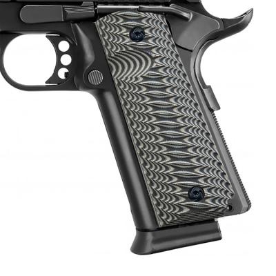 China Grip Full Size Custom Pistol Colt 1911 Grips Ambi Group of Ten Firearm Grips, Ridgebacks Texture with Standard Cut for sale