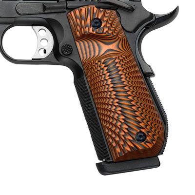 China Grip Group of Ten Tactical 1911 Pistol Gun Accessories Grips for Government 1911 Full Size Commander, Sunburst Texture with Round Tip for sale