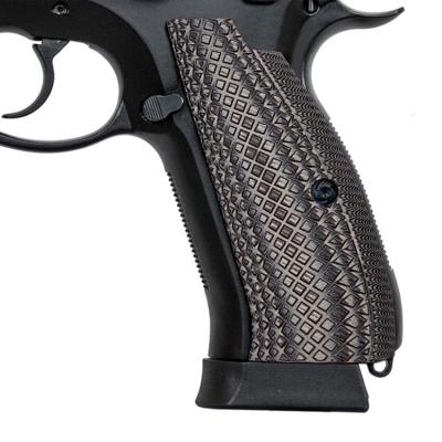 China Grab Grips Pistol CZ 75/85 Normal Group of Ten Guns For Shadow 2, CZ Texture Crosscut SP-01 for sale