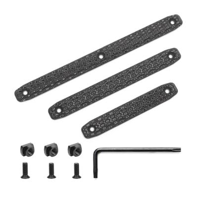 China G10 G10 Scale Low Profile Slim Hand Grip Panel (Fiberglass +Epoxy Resin) M-Lok For MLOK Rail Handguard Cover, Include 1pc Grip With clip and torx key for sale