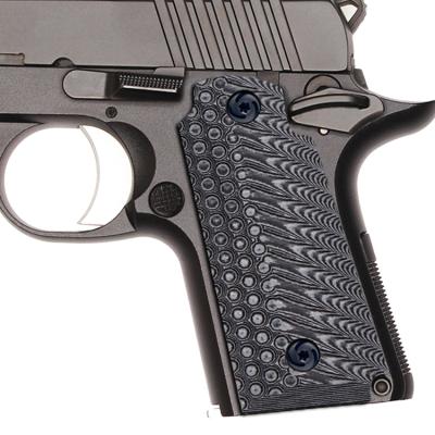 China Grab Pistol G10 Materials Launch Grip For Kimber Micro Carry 380 ACP With Ambi, Tactical OPS Texture for sale