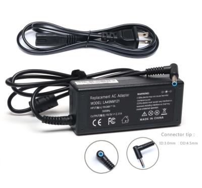 China 45W 19.5V 2.31A 4.5*3.0mm Laptop Replacement Laptop AC Adapter Charger Power Cord For HP for sale