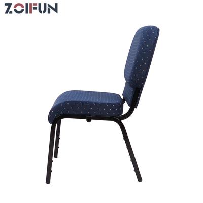 China Contemporary Church Chair Fabric Commercial Stackable Meeting Hall Chair Reading Conference Hall Chairs For Church Used for sale