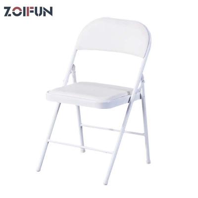 China Restaurant Cheap Outdoor Furniture Folding Chair Metal Folding Chairs PU Plastic Folding Chair for sale