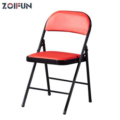 China Folding Chairs Wholesale Colorful Outdoor Chairs Metal Stackable Steel Folding Chair For Wedding Party Events for sale