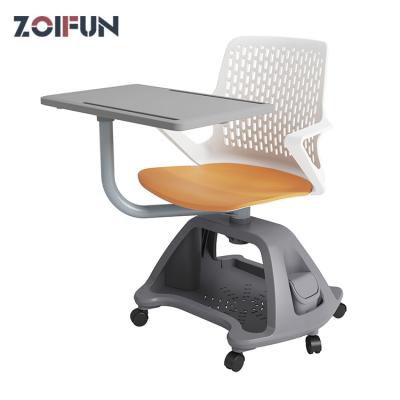 China Book Basket School Furniture Student Room Knot Practicing Chair with Pad and Cushion Movable Chair for Adult Students for sale