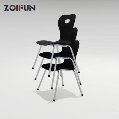 China Modern Plastic Chair Stackable Type Chair Guard Furniture School Chair For Sale for sale