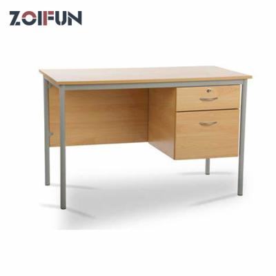 China Home Office Furniture Classic Wooden Extendable Desk Table With Lockable Drawers Teacher Desk Table Set for sale