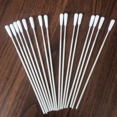 China Disposable Sterile Sample Collection Nylon Assembled Throat Swab For Testing Kits for sale