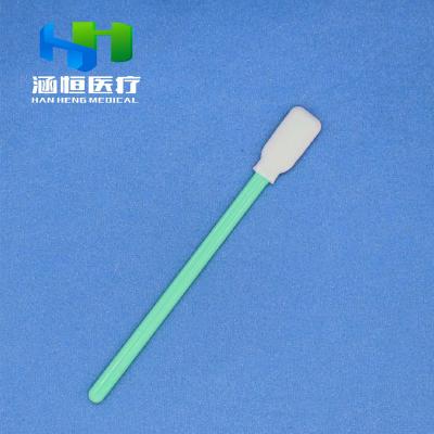 China Disposable medical cleaning sponge foam head+ABS stick CE foam swab sponge medical cleaning swab for sale