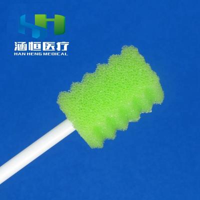 China Medical oral sponge foam head+ABS stick sponge sticks surgical cleaning products foam brush cleaning sponge stick for sale