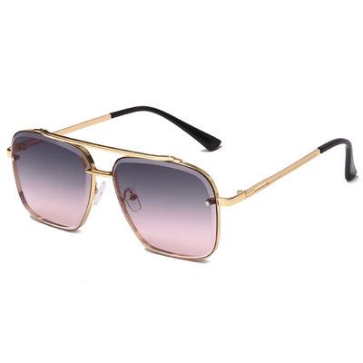 China UV400 001 Quality Anti Diamonds Cutting Lens Metal Shades Pilot Sunglasses for sale