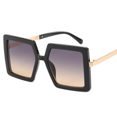 China 2022 Wholesale New Arrival Women's Square Acetate Metal Shades Sunglasses Fashion Sun Glasses for sale