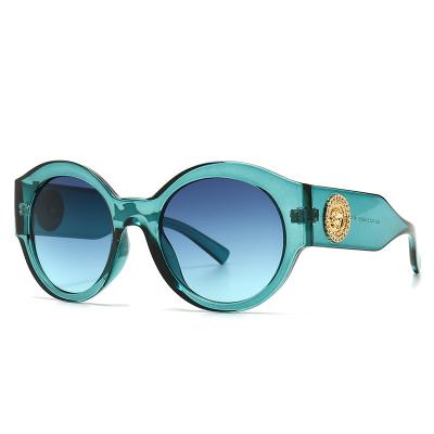 China Vintage luxury women's designer brand fashion UV400 4380 oversized anti jellyfish cat eye sunglasses gafas de sol for sale