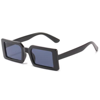 China Fashion Sunglasses Retro Vintage Rectangle 90s Small Plastic Sunglasses for sale