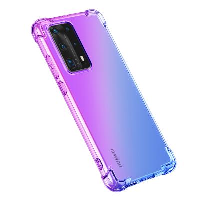 China Case 2020 TPU Back Cover Case 2020 Colorful Slot Cover Change Color TPU Phone Case For Huawei P30 P40 Pro Mate 20 Case Y9 Prime Gradient Pro for sale