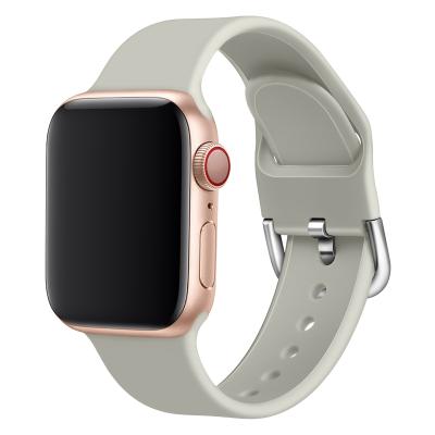 China Fashion Replacement Bands for Apple Watch Strap 38mm/40mm, Soft Silicone Strap Replacement Strap for iWatch Strap 42mm/44mm for sale