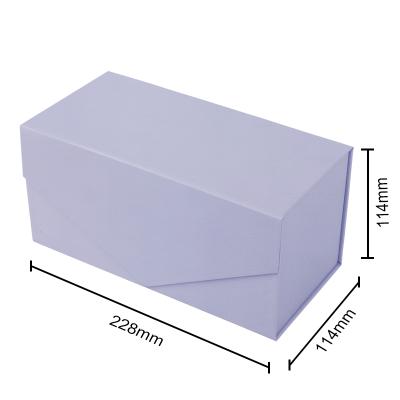 China Ataro Recyclable Custom Luxury Magnetic Cardboard Folding Gift Box Printing Purple Gift Box for sale