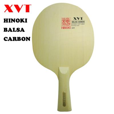 China 3 wood+ 2carbon XVT  The Litghtest   BALSA CARBON  Hinoki Table Tennis Blade/ pingpong Blade/ table tennis bat for sale