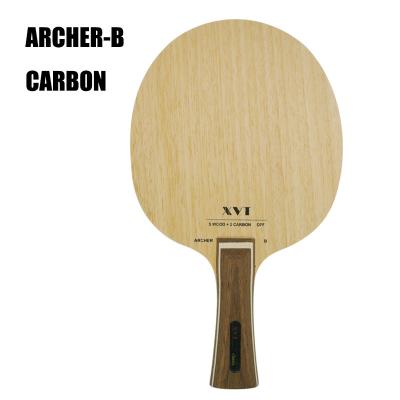 China 5 wood+ 2carbon XVT  ARCHER_B  High Quality Professional  Carbon Fiber  Table Tennis Blade/ pingpong Blade/ table tennis bat for sale