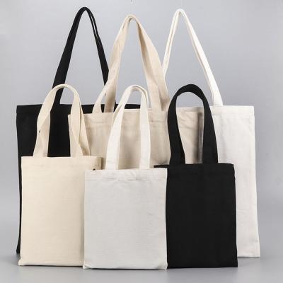 China Portable Wholesale White Cotton Organic Canvas Tote Bags Custom Tote Bag With Logo for sale