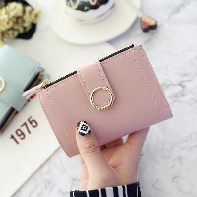 China Small Ladies Money Clip Wallet Fashion Purse And Purse Wallets Women Purses Luxury Leather Card Holder Clutch Female Female Money Clip Wallet for sale