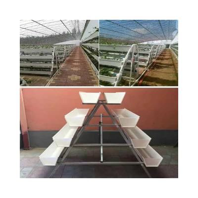 China 2021 professional design grow pvc professional u-type bowl food grade strawberry design automatic farm irrigation flow device system for sale