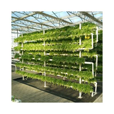 China Hydroponics Vegetables Wholesale Water-Saving Hydroponics Vegetables PVC Nft Hydroponics System For Vertical Hydroponics Growing for sale