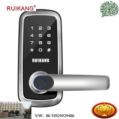 China RUIKANG\OEM Zinc Alloy/Plastic Smart Door Lock With Tuya TTlock Digital Password Remote Control Fingerprint for sale