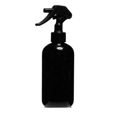 China Personal Care 250ml Plastic Wholesale Black Empty Spray Bottles Packaging for sale