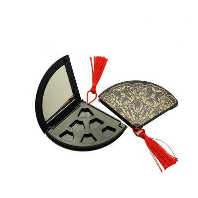 China Waterproof 6 Colors Compact Eyeshadow Palette Cosmetic Packaging Empty Powder Case With Mirror for sale