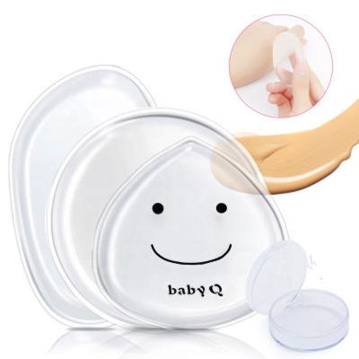 China Will Rise When Wet Cute Mini Air Cushion BB Facial Cream Silicone Cosmetic Powder Puff for sale