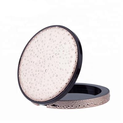 China Recyclable Round Water-drop Shape LED To Empty To Blush Pressed Face Powder Compact Case for sale