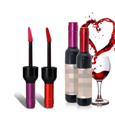 China Luxury Sunscreen 5 Colors Waterproof Special OEM Private Label Wine Tint Cosmetic Liquid Lip Gloss for sale