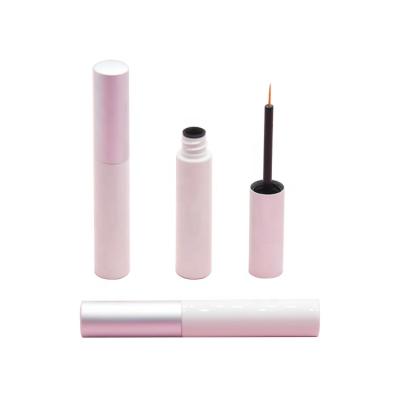 China Waterproof OEM Available Liquid Sample Fashion Pink Eyeliner Tube Container With Brush for sale