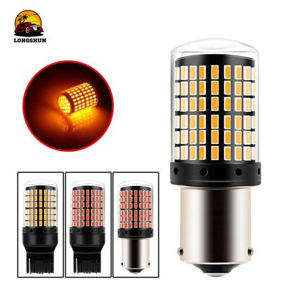 China Automobile Lamp LONGS 1156 BA15S P21W BAU15S PY21W 7440 W21W P21/5W 1157 BAY15D 7443 3157 LED Bulbs 144smd CanBus Lamp Reverse Turn Signal Light for sale