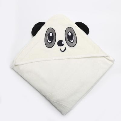 China Organic Color Breathable White Baby Towel Hooded Bamboo for sale