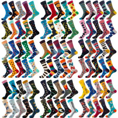 China 10 Pack Novelty Premium Cotton Assorted Food Viable Wholesale Socks Colorful Happy Funny Animal Patterned Dress Socks For Men And Women for sale