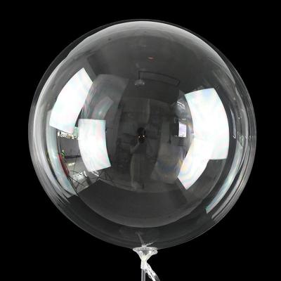 China Clear Helium Balloons Bobo Bubble Ballons Christmas Wedding Toy Gift 18/20/24/36inch Luminous Transparent Birthday Party Decorations for sale