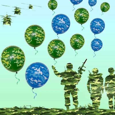 China Alloon Happy Birthday Party Decoration 10pcs/lot 12inch Camouflage Latex Balloons Theme Fighter Tank Police Toy Balloon Happy Birthday Party Decoration Boy Military Toy for sale