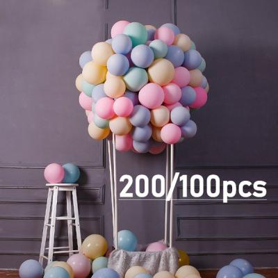 China Toy Candy Rainbow Color Pastel Macaron Latex Balloons DIY Promotional Party Balloons 100Pcs For Wedding Birthday Baby Shower Party Supplies for sale