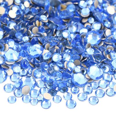 China Fancy Sapphire Crystal Strass Stickers Flatback Light Weight Flatback Crystal Stones Glass Rhinestone For DIY Crafts for sale