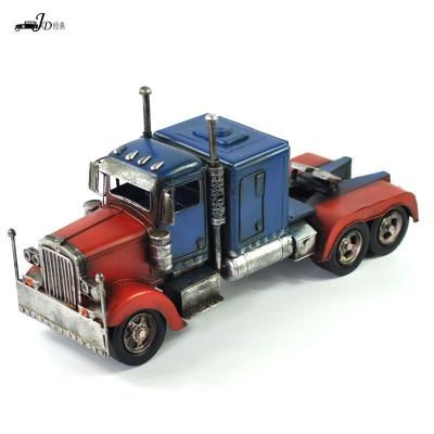 China Transformers Optimus Prime Truck Master Sheet Iron Model Old Europe Retro Wrought Iron Crafts Ornaments Birthday Gifts for sale