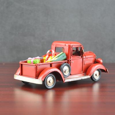 China Europe Christmas creative gifts retro truck model collection metal crafts simple home furnishings decoration for sale