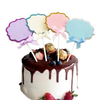 China Festival stuff cake decoration insert card can write happy birthday insert card blank handwritten greetings diy plug-in for sale