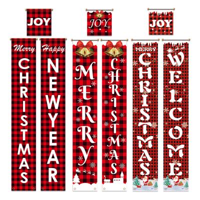 China 2020 Creative Hanging Christmas Flag Banner Merry Christmas Couplets New Year Banner for sale