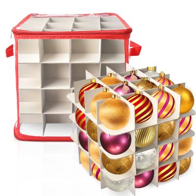 China Water Proof Way To Store Christmas Ornaments Large Ornament Storage Containers Christmas Ball Storage Box for sale