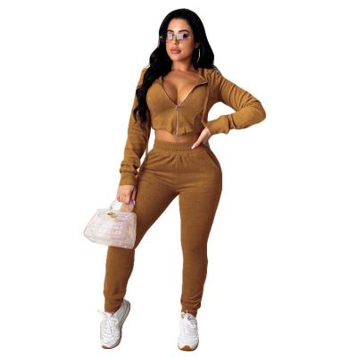 China Professional Manufacturer Winter Clothes Casual Women's Two Piece Set Tracksuit QUICK DRY for sale